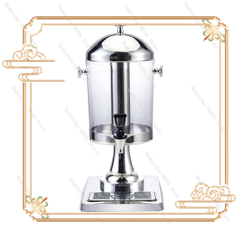 Commercial Stainless Steel Juice Dispenser, Single Head Beverage Machine for Buffet Hotel, Cold Drink Equipment