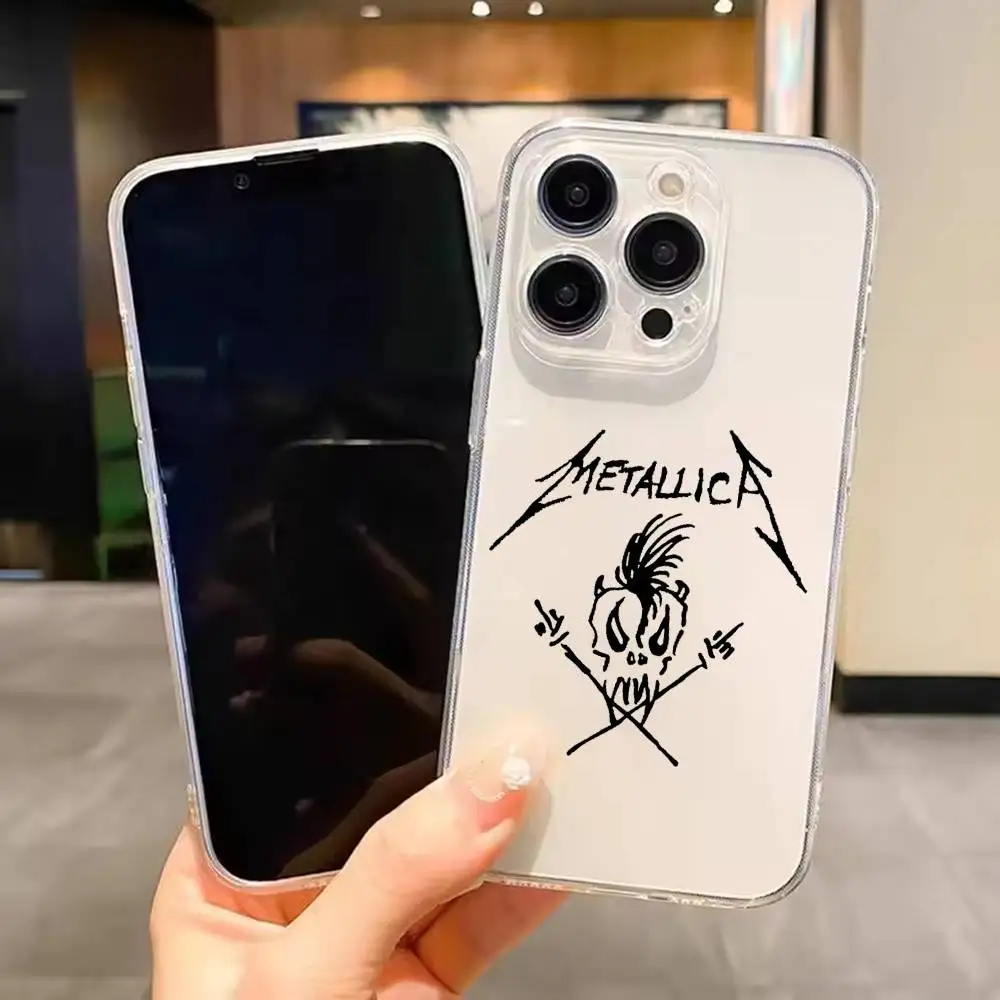 Metallica Ride the Lightning 72 Master of Puppets For iPhone 17 16 15 14 13 12 11 Mini Pro Max Plus Transparent Cover Phone Case