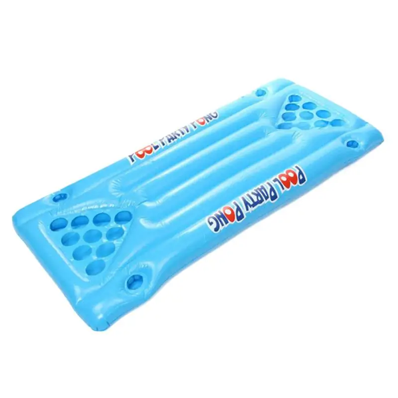 Pool Pong Table Game Floating Pingpong Mattress Beer Inflatable Pool Game Table Floating Raft Lounge For Women Men Outdoor