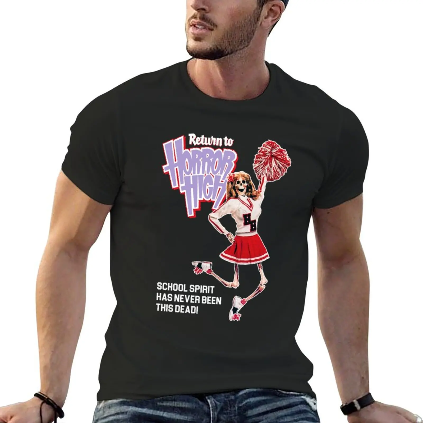 Return to Horror High 80s Cult Classic Horror Fan Art T-Shirt vintage clothes oversizeds Blouse men t shirts