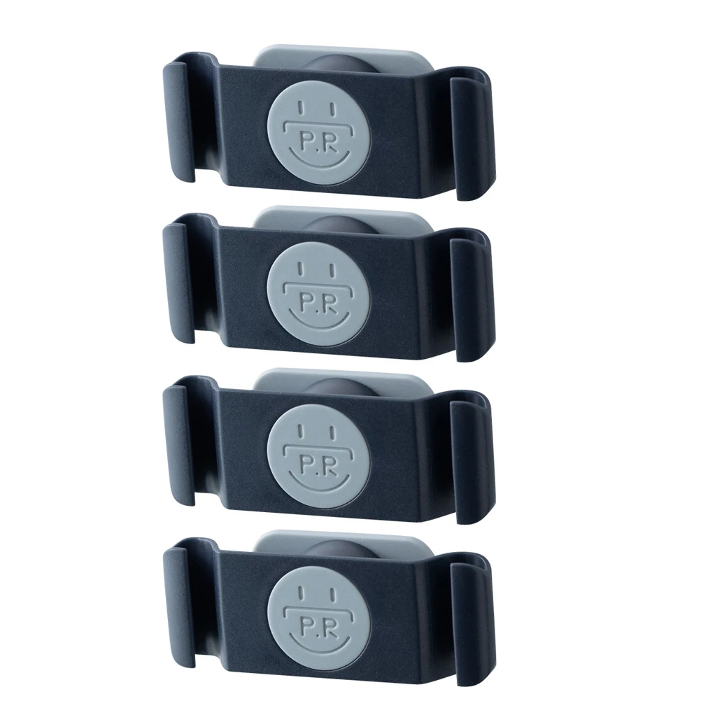 

4 Pcs Rotary Storage Device Cable Holders for Cords Organizer Household Blue