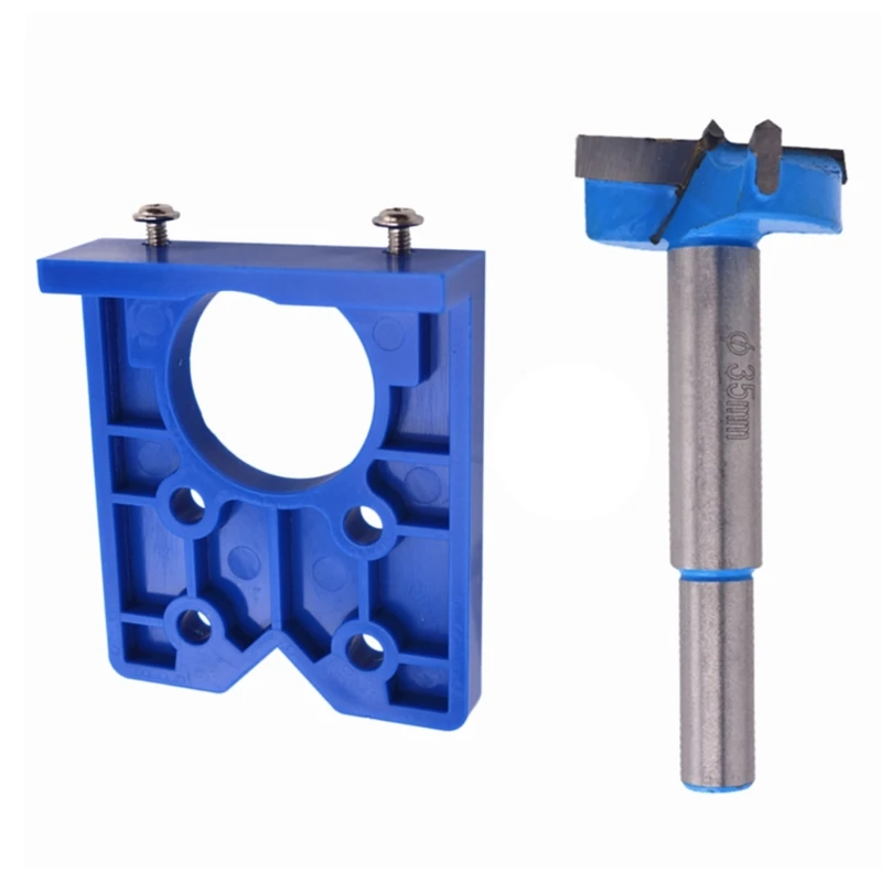 

Track Guide Rails Adapter 35mm Hinges Hole Opener Precise Guide for Factory Worker Hole Drilling Guide M4YD