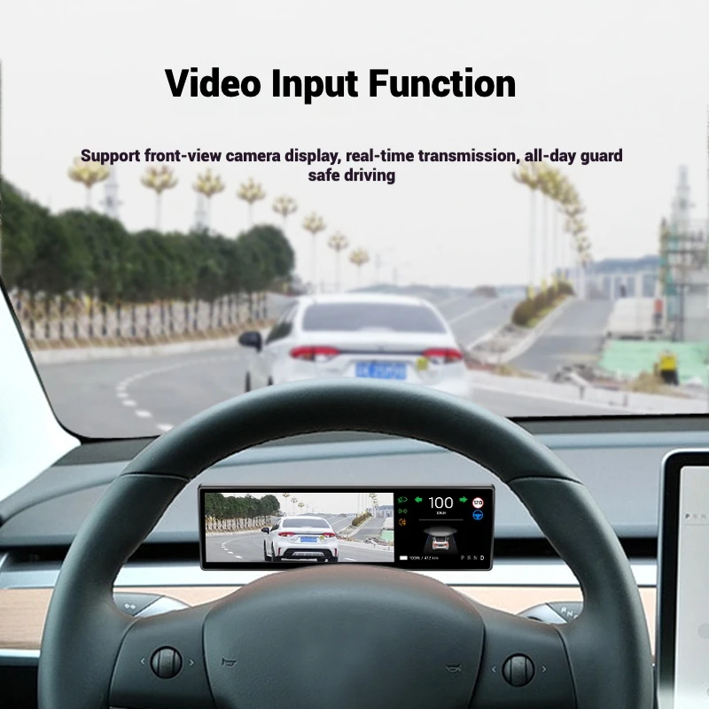Sistema Linux da 8,8" per cruscotto auto Tesla Touch Display HUD Funzione Bluetooth per accessori auto Tesla Model Y/3
