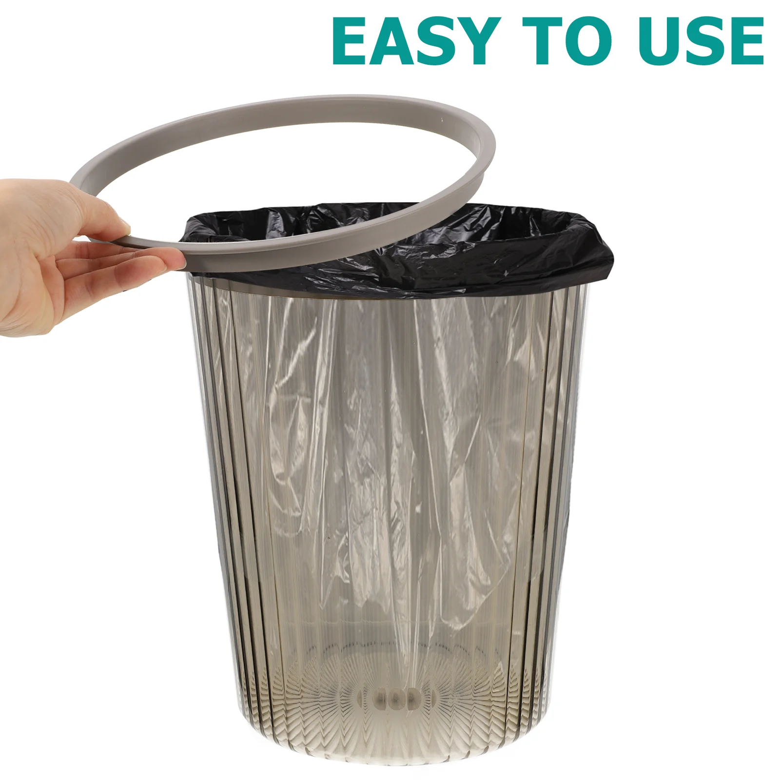

Large Capacity Waste Paper Bucket Nordic Style Household Trash Container Kitchen Bathroom Trash Bin Paper Storage Basket