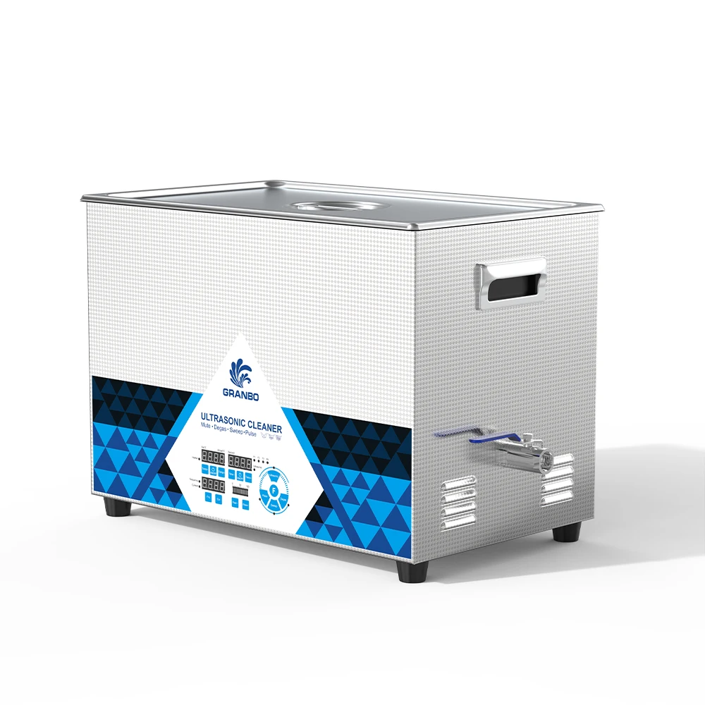 Granbo 30L 800W Multi-Frequency Mixing & Emulsification Tank Digital Degas Sweep Pulse Ultrasonic Cleaner