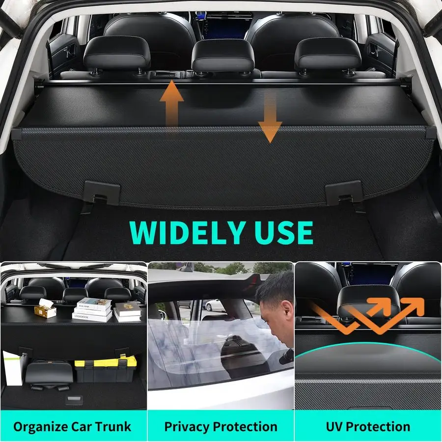 غطاء البضائع مناسب لمازدا CX5 20172024، غطاء صندوق السيارة القابل للسحب، غطاء حماية مضاد للرؤية، شاشة الخصوصية الخلفية مع #5