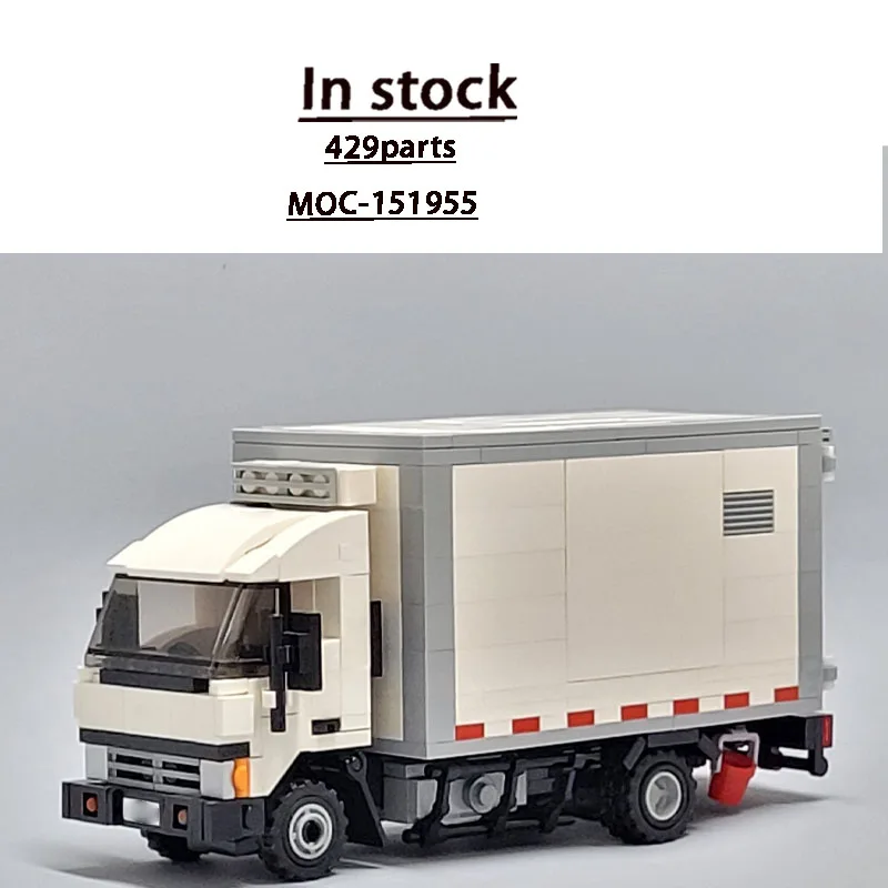 

MOC-151955 Classic New Refrigerated Cargo Container Truck Building Block Model 429 Parts Boys' Children's Birthday Toy Gift