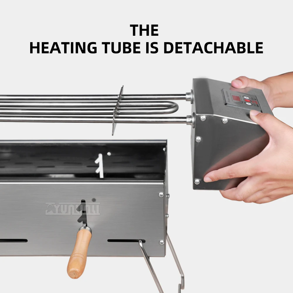 

Портативный электрический гриль двойного назначения, уличный гриль с регулируемой температурой, приготовление барбекю Griglia для идеально приготовленных еды