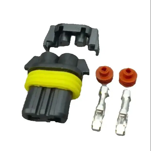 worldgolden 5/30/100set 2.8mm 9005 HB3  female plastic fog connector  bulb socket hid DIY