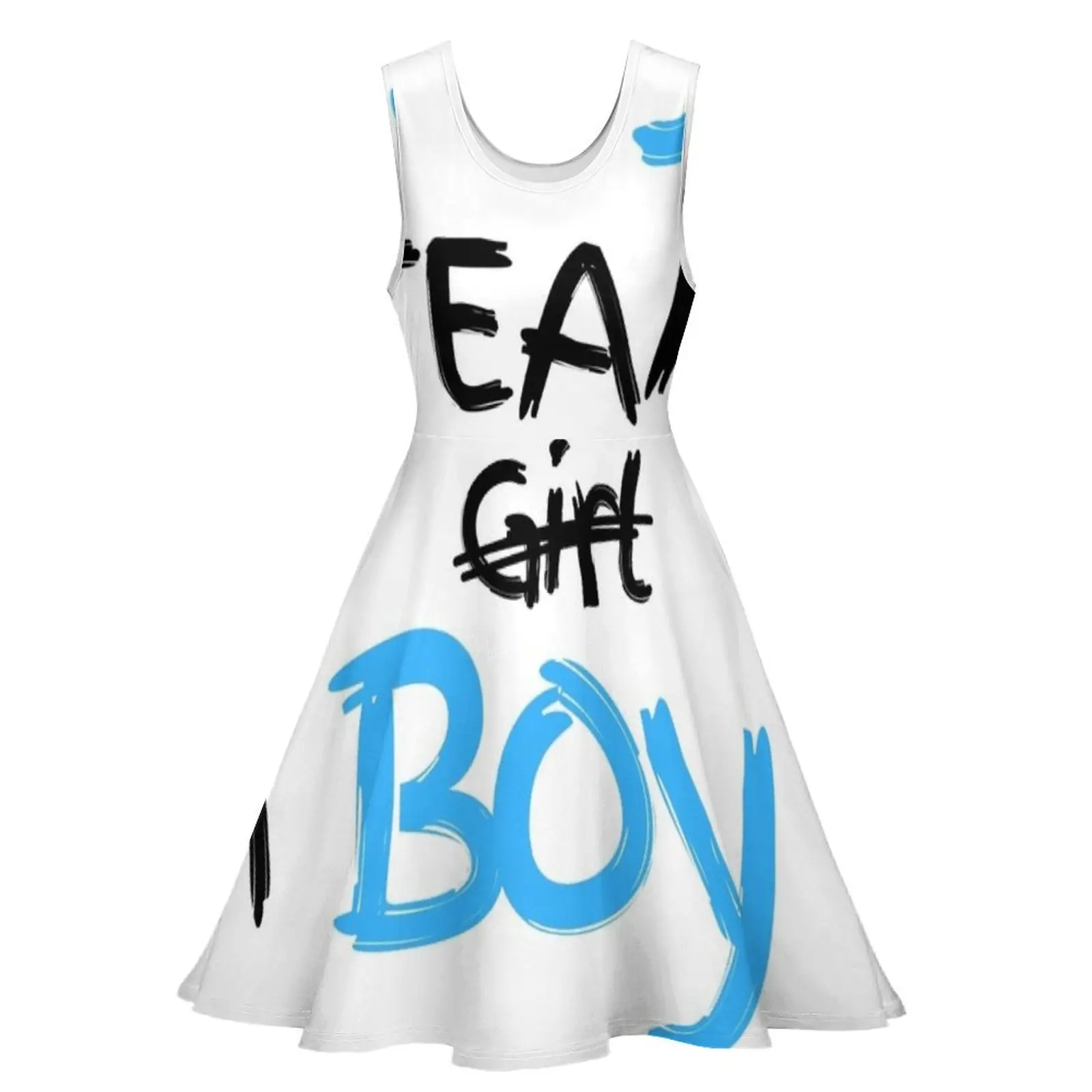 Team boy gender reveal baby shower Sleeveless Dress clothes for woman dresses for womens Elegant gown