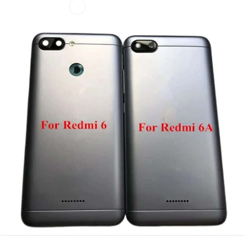 For Xiaomi Redmi 6 Battery Cover Back Panel Rear Door Housing Case Replacement Parts For Xiaomi Redmi 6A Battery Cover