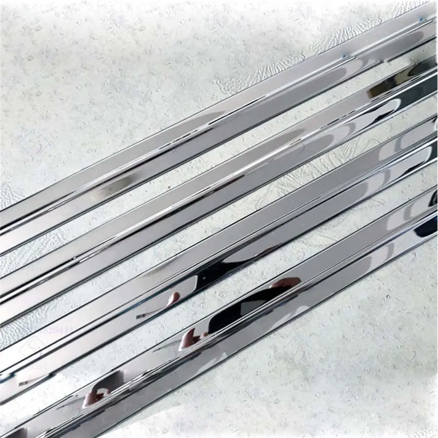 Chrome Stainless Side Skirt Door Line Sill Garnish Body Molding Trim 38.6