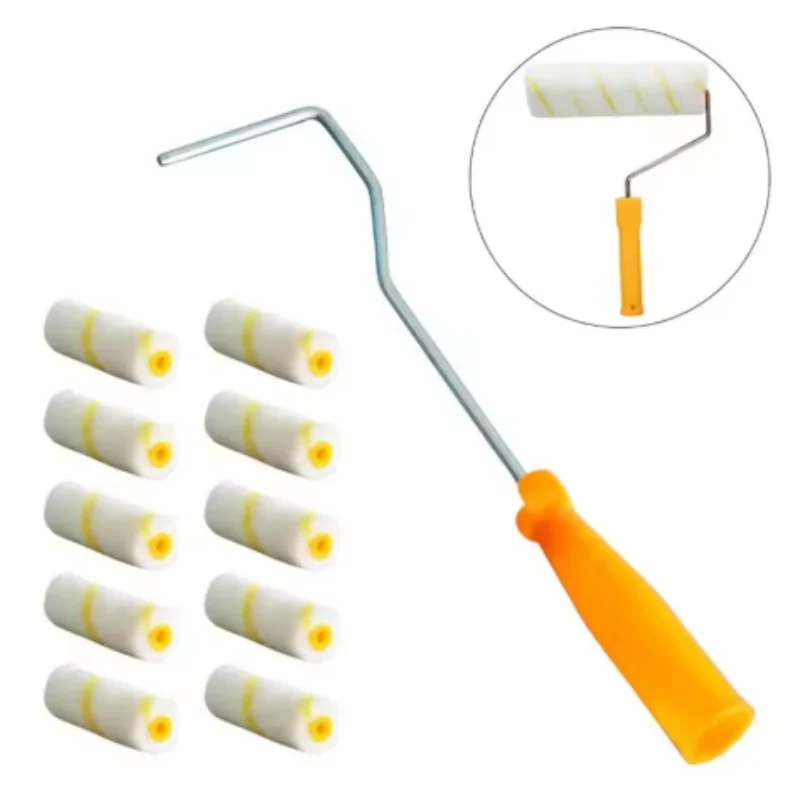 11-teiliges Farbroller-Set: Erhalten Sie professionell aussehende Wände mit 4-Zoll-Rollen und Abdeckungen, für Hotels/Restaurants/Gewerbe