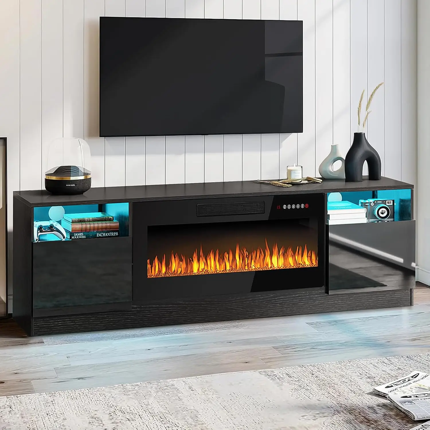 Fireplace TV Stand with 36