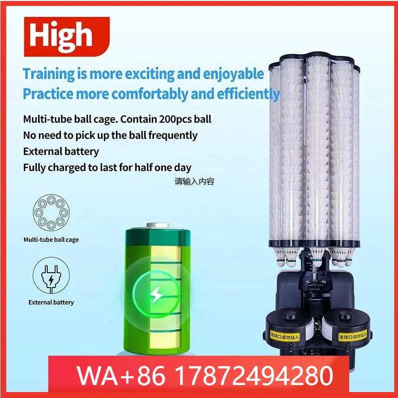 to Stock Automatic SIBOASI Practi Shuttlecock Feeder Sere Badminton Training hine