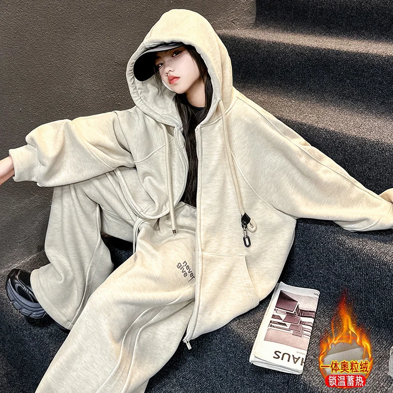 

2025 autumn children's mink cashmere piece Orly fur coat winter long sleeved hooded sweatshirt boys' coat girls' cotton jacket