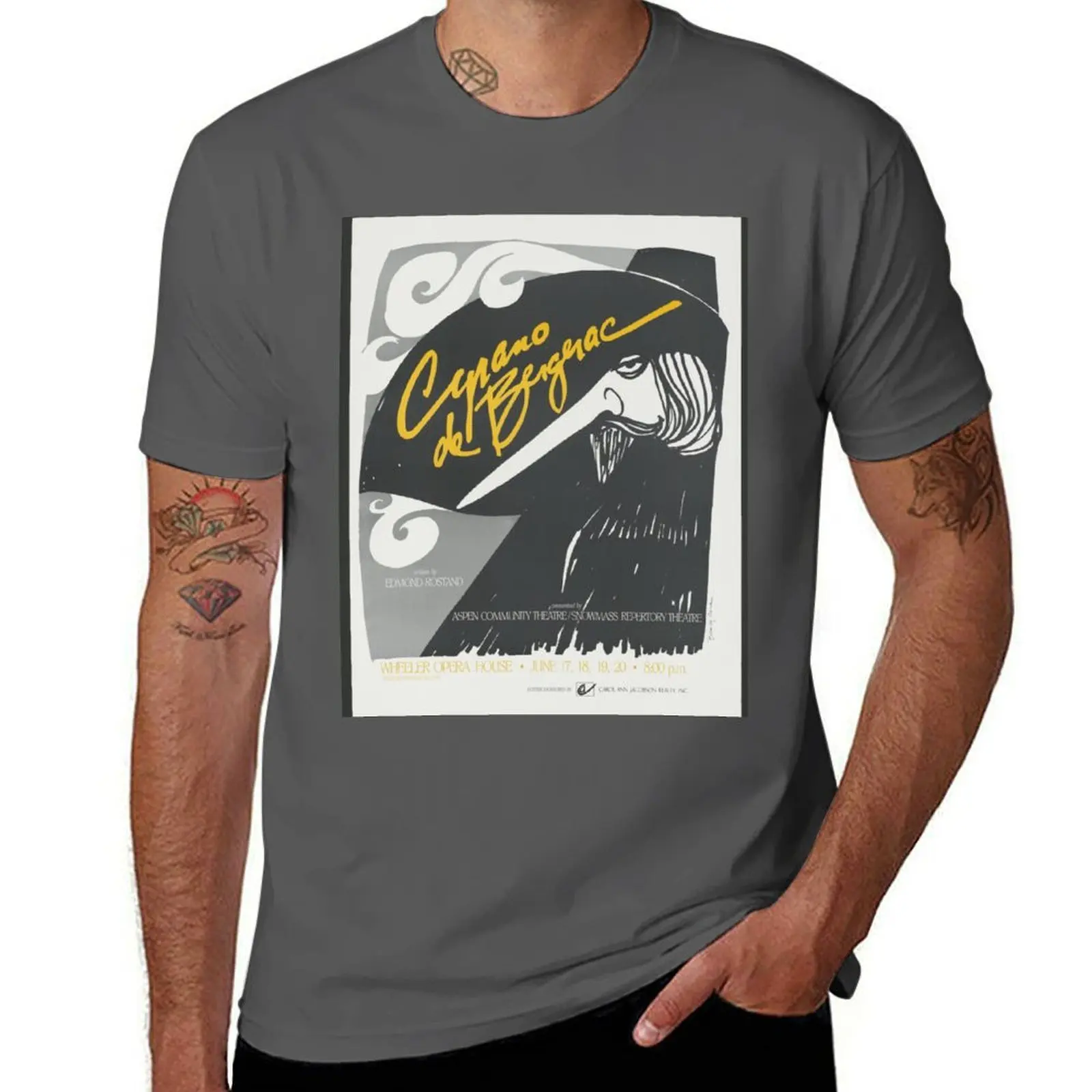 

Cyrano de Bergerac T-Shirt Casual Holiday Short Sleeve Tee