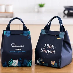 Portable Lunch Bags For Women Handbags Ice Cooler Picnic Bags Insulated Thermal Lunch Box Pouch Children School Food Storage Bag