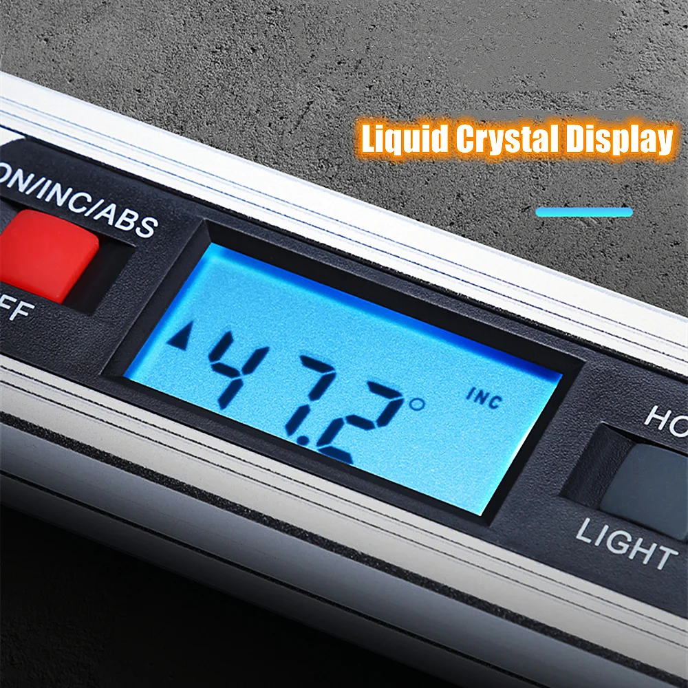 NEW! 40cm/60cm/80cm Electronic Digital Display Level Ruler Aluminum Alloy Angle Inclinometer Laser Infrared Magnetic Level Ruler