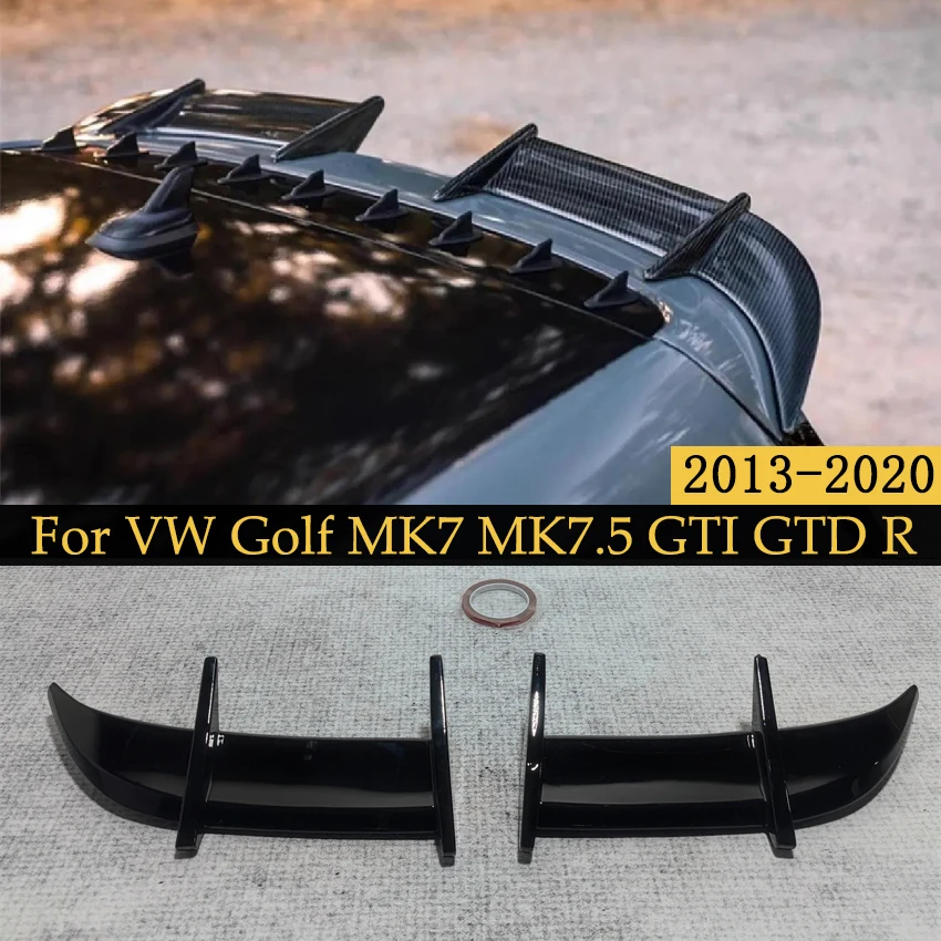 

Задний спойлер багажника автомобиля AK Style 2 шт. Хвостовой спойлер с уменьшением давления ветра Крышка крыла для VW Golf 7 MK7 7.5 GTI GTD R 2013-2020