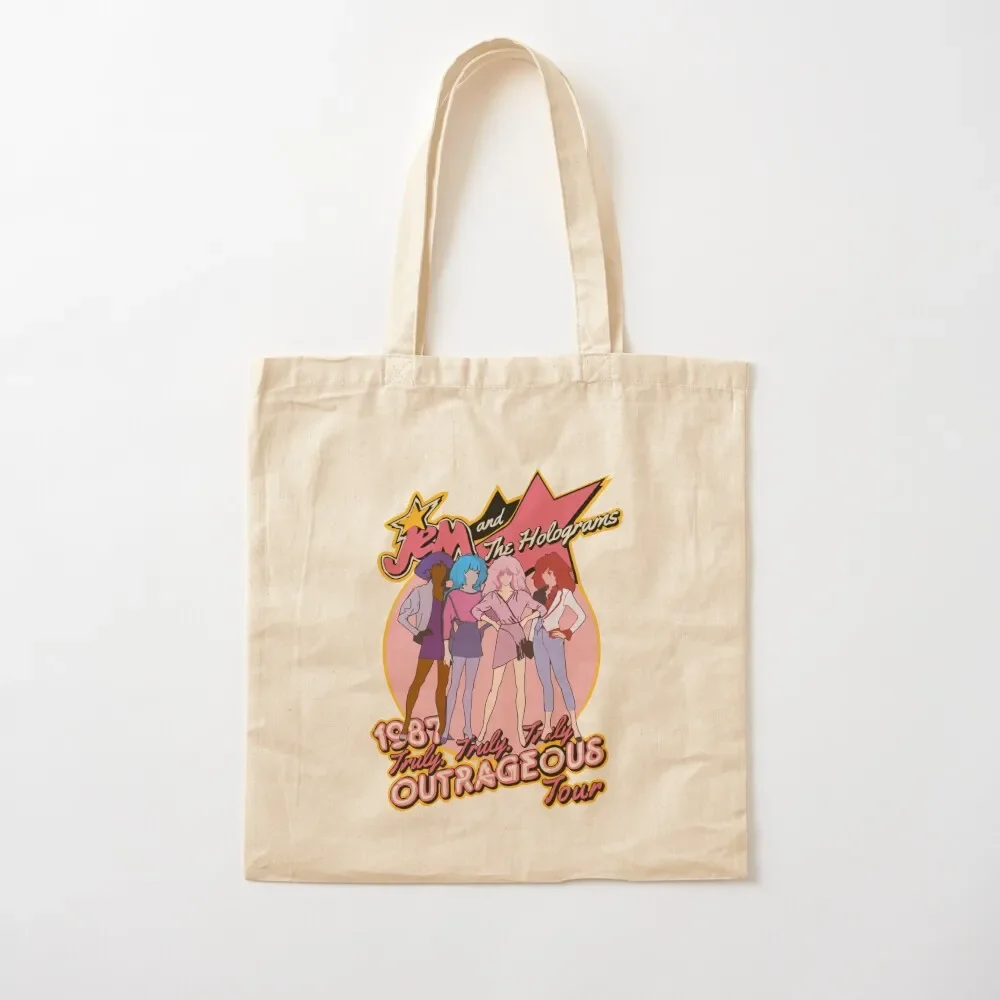 

Reveal The Secret Jem And The Holograms Gifts For Music Fan Tote Bag sacs de shopping custom bags Tote Bag