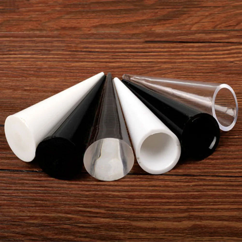 

6Pcs Ring Display Rack Acrylic Finger Ring Holders Durable Cone Shape Jewelry Organizer for Store Trade Show Home