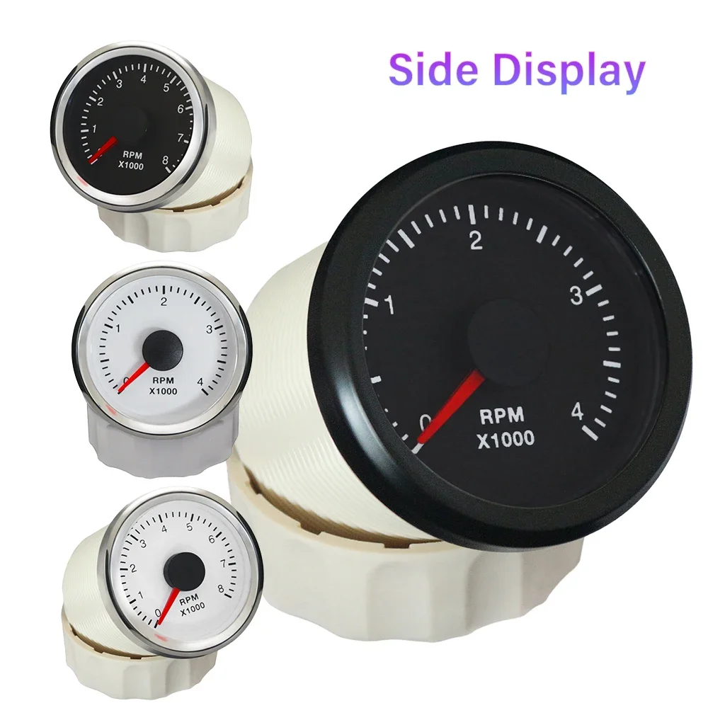 Car Boat Yacht Universal 52mm WiFi Tachometer 0-4000RPM 0-8000RPM Programmable Gauge with different stroke & cylinder engine