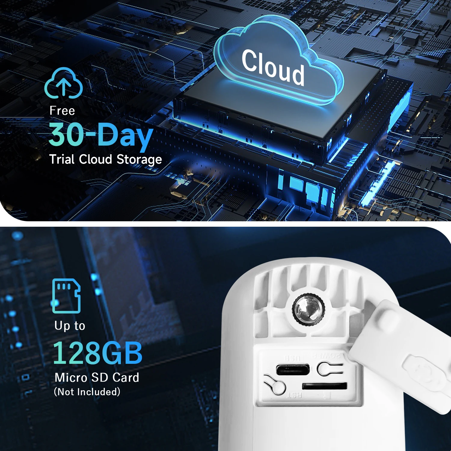2.5K Sicurezza esterna wireless solare 2.4GHz 4MP WiFi Telecamera alimentata a batteria Visione notturna a colori Rilevazione movimento PIR Impermeabile