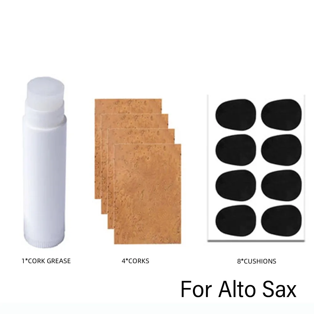 

Аксессуары для саксофона сопрано: смазка для пробковых клапанов, накладки для тренировки игры на инструментах, черные, для комфортной игры