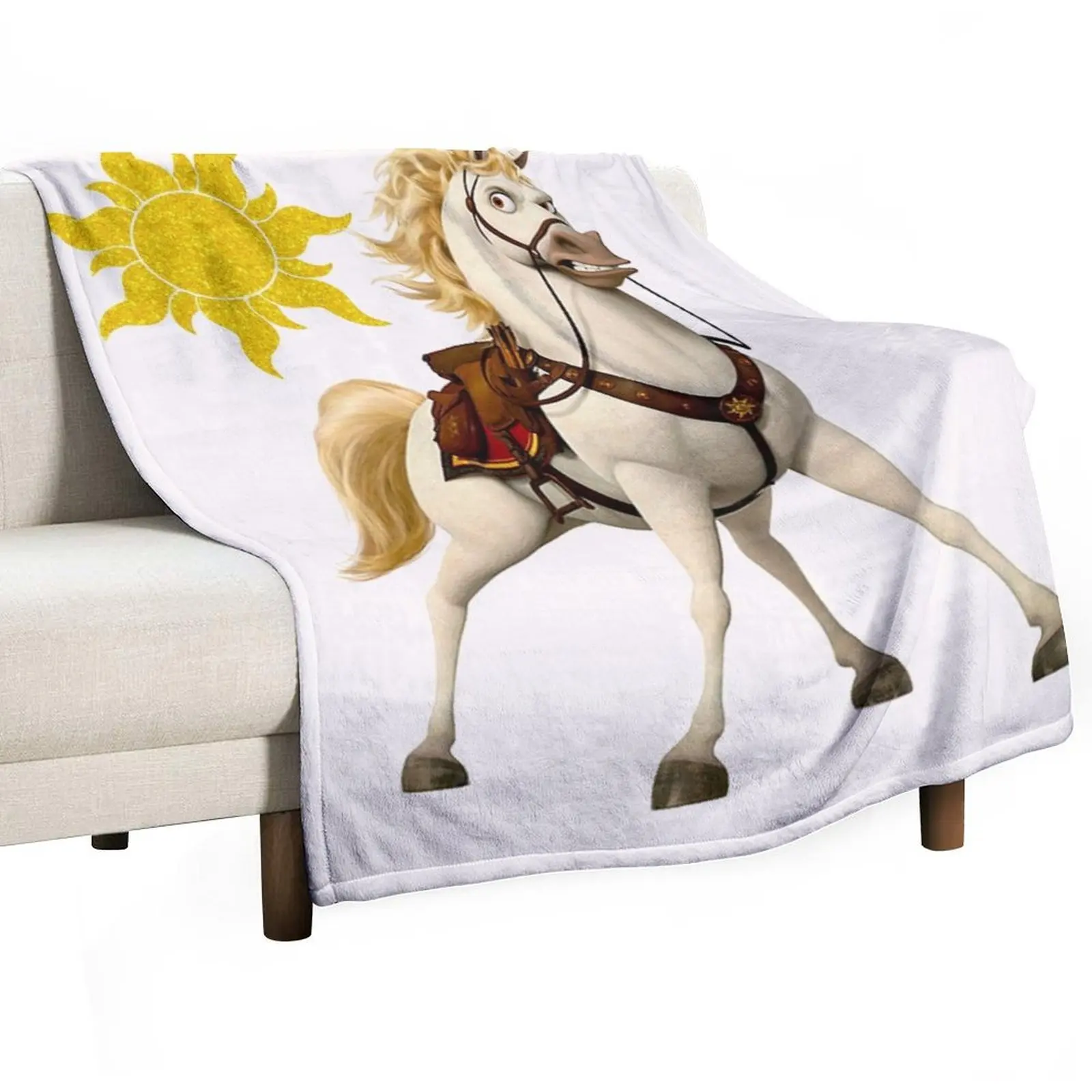 

Horse Tangled Throw Blanket Loose Soft Big blankets ands Tourist Blankets