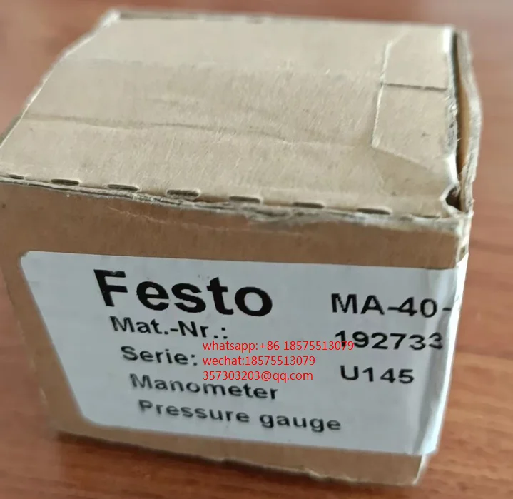 Manómetro para Festo 192733 MA40-1.6-G1/8-MPA, 1 unidad