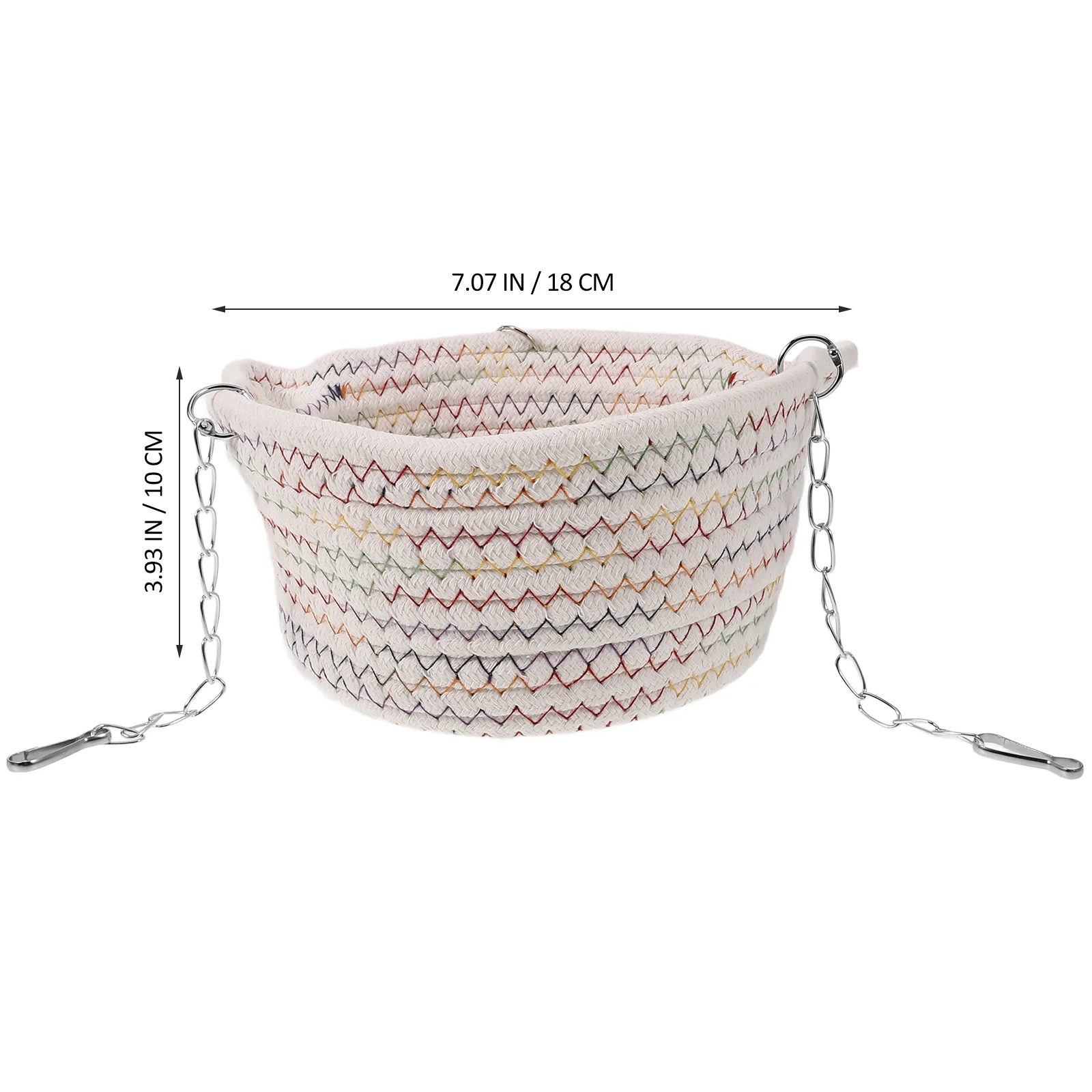 

Hamster Hanging Hammock Bed Cage Shelter Guinea Pig Hideaway Small Animal Hammock Durable Rope Iron Material Easy Install