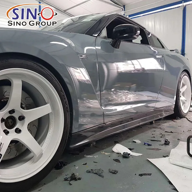 Car Vinyl High Stretchable Anti Scratch Grey Wrapping Vinyl Cars Paint protection Film