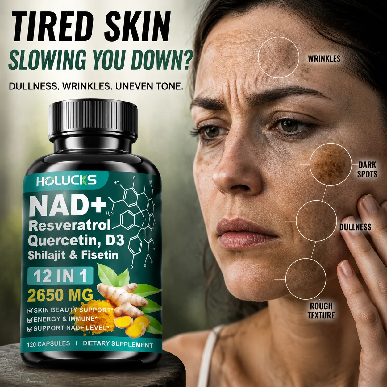 Capsules NAD+ anti-âge pures, - Resveratrol Capsule Anti Aging avis et prix