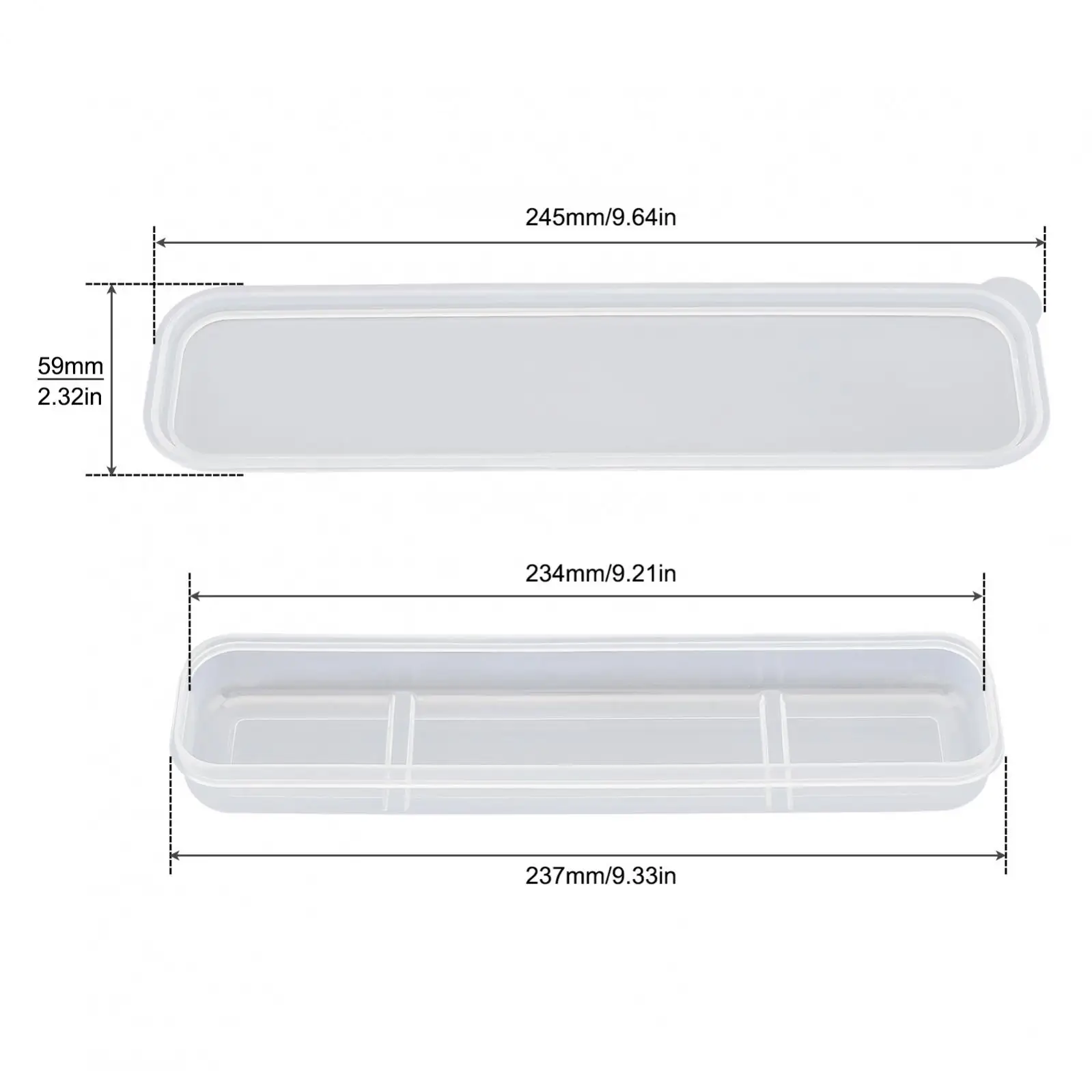 Fashionable Split Type Portable Simple Design PP Tableware Storage Box Resistant Hygiene Tableware