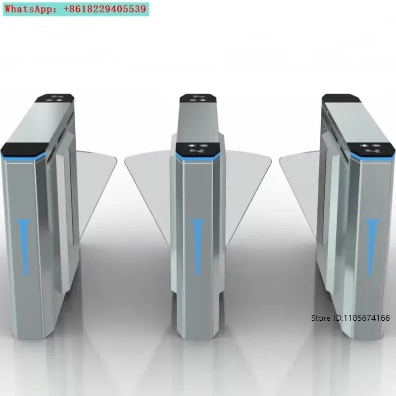 Non-contact QR code scanner turnstile and tempered glass turnstile supplier