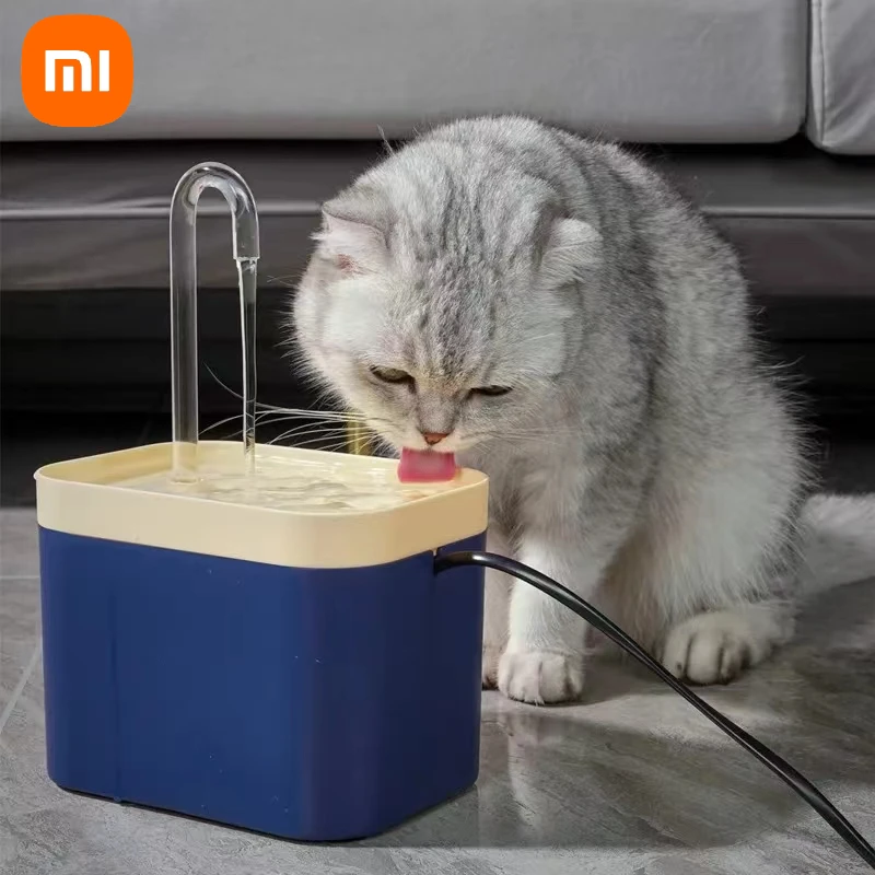 Xiaomi Cat Water Fountain Auto Filter USB Electric Mute Cat Drinker Bowl Recirculate Filtring Drinker Cats Pet Water Dispenser