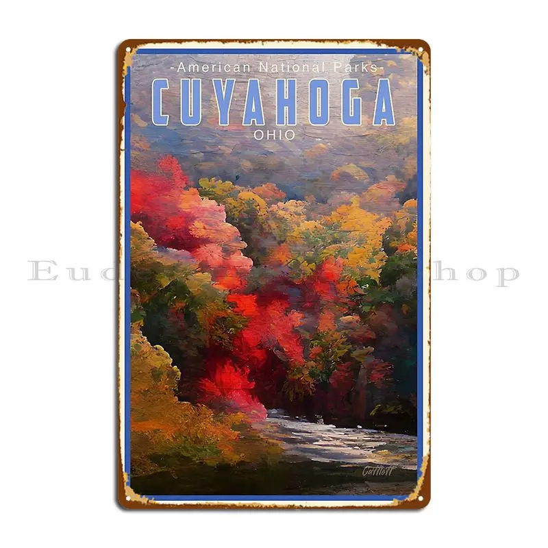 Ohio Travel Cuyahoga Valley National Park Metal Sign Cinema Sign Plaques Living Room Customized Tin Sign Poster