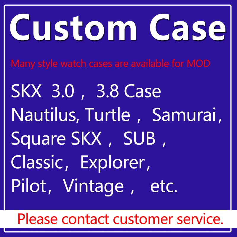 

[Custom] MOD Watch Case Set For NH35 NH36 4R36 Watches Parts