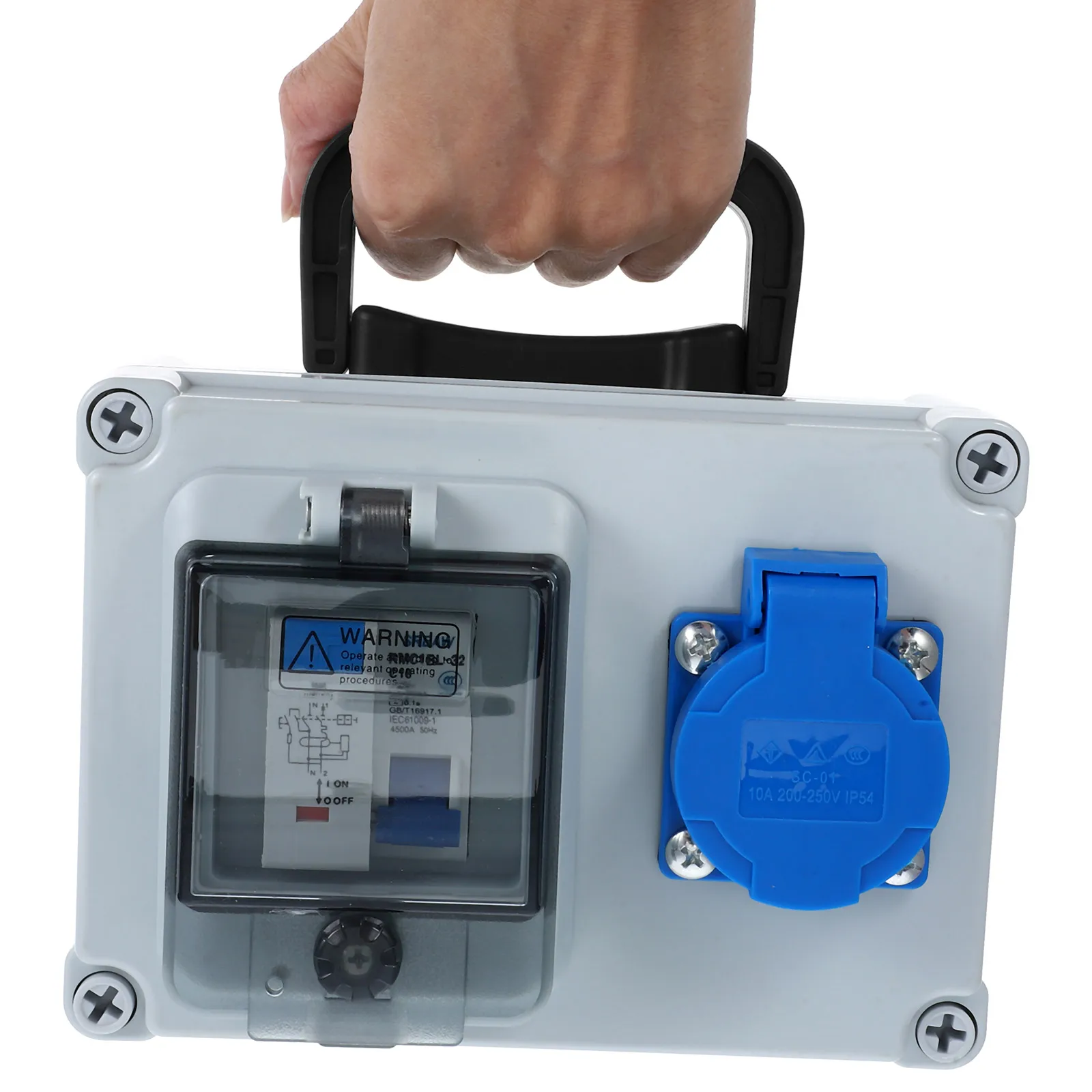 

IP65 Outdoor Waterproof Switch Socket Box Weatherproof Electrical Box Garden Socket Cover Patio Use Waterproof Key Switch