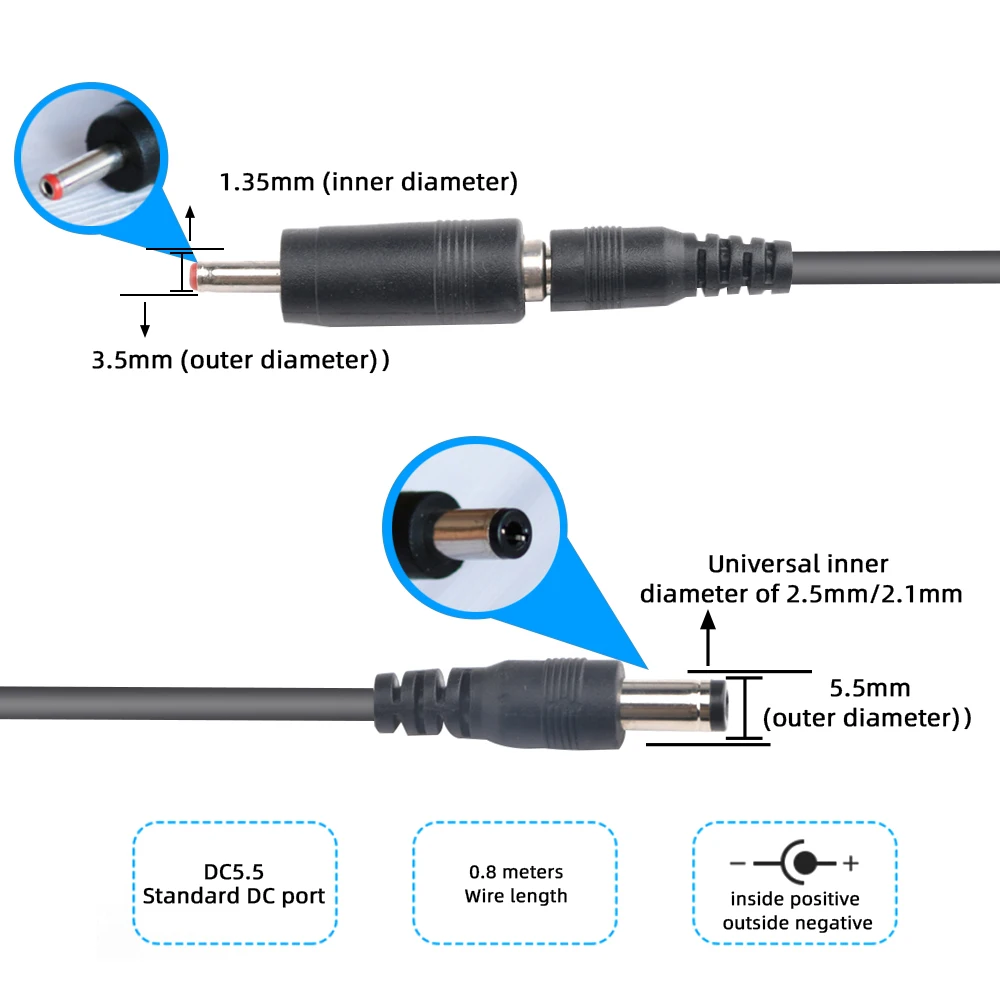 USB Boost Converter DC 5V to 9V 12V USB Step-up Converter Cable 2.1x5.5mm Plug For Power Supply/Charger/Power Converter