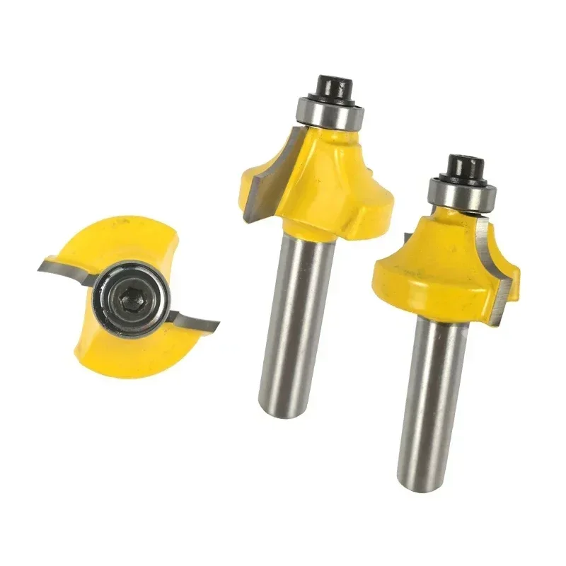 1pc 8mm Shank Beading Bit Tungsten Carbide Double Edging Router Bits Milling Cutter for Wood Woodworking