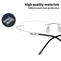 100pcs Rimless Glasses Double rubber plug Lock Bushings eyeglasses plastic double bushing pins