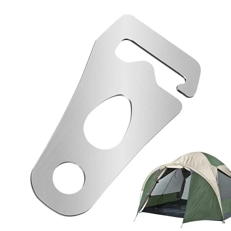 Rope Tensioner Stainless Steel Cord Adjusters For Tent Tent Wind Rope Buckles Carabiner Rope Tightener Paracord Tie Down