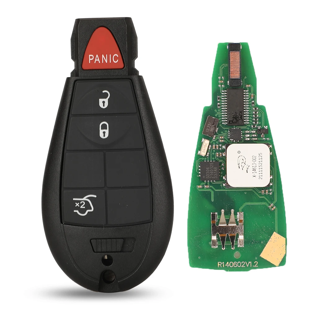 Jingyuqin 433 Mhz ID46 Fernbedienung Auto keyless Go Für Jeep Grand Cherokee Chrysler Town & Country 300 Dodge Caravan 1YZ-C01C Smart schlüssel