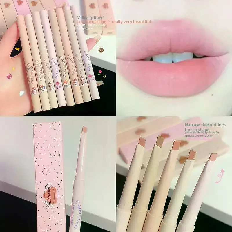 Light Sweet And Soft Matte Lip Liner Pencil Outlines The Lip Shape Lasting Not Easy To Fade Not Take Off Makeup Nude Lip Liner