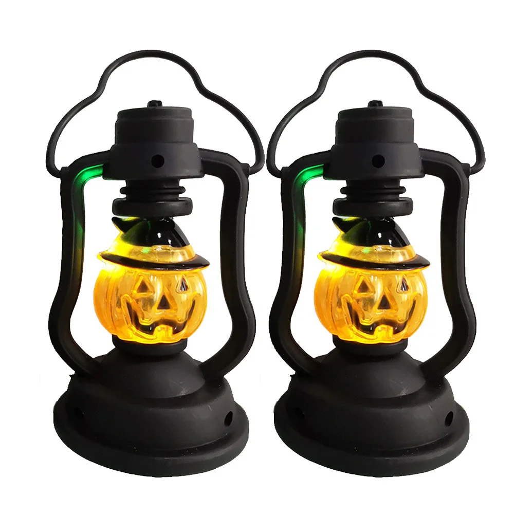 ديكورات الفانوس الأصدقاء الخريف للمنزل أضواء اليقطين الهالوين البرتقالية مقبض الليل