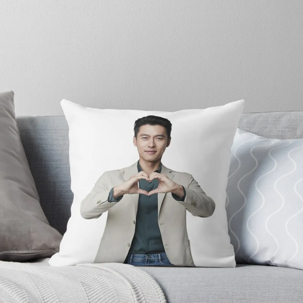 

Hyun Bin Heart Gesture Throw Pillow Room decorating items christmas decorations for home 2024 Ornamental Pillow Pillow