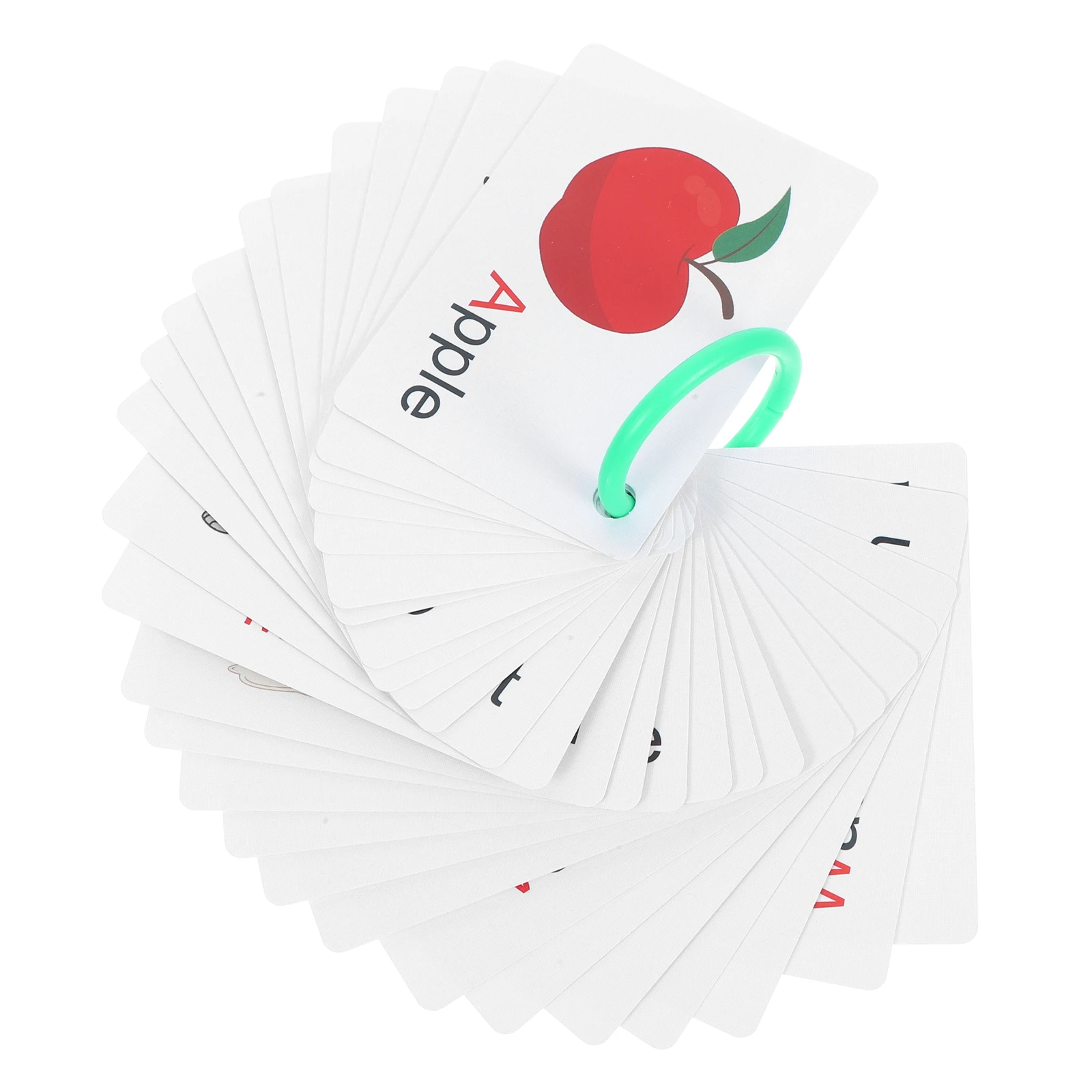 Educazione precoce Carte inglesi Giocattolo Portatile Giocattolo per bambini Cartone animato Accessori cognitivi Gioco di puzzle
