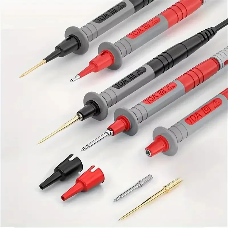 Series Multimeter Test Lead Kit 4mm Banana Plug Cable Test Hook Clip Probe Alligator Clip Automotive Tool Kit Cleqee P1300